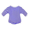 thumbnail image 2 of Salute Newborn Unisex Long Sleeve Onesie Romper Blue 6-12 Months, 2 of 5