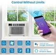 thumbnail image 6 of IdealHouse 10000 BTU Window Air Conditioner, Turbo Fast Cooling, Wi-Fi Control, Dehumidifier, Fan, ECO & Sleep Mode, Low Noise, Easy Installation Kit for Bedrooms & Living Rooms, 6 of 9