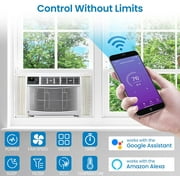 DSstyles Smart Window Air Conditioner, 10000 BTU Air Conditioner Window Unit Remote/App Control and Dehumidify Function, Quiet Operation, Energy Savings, Cools 450 Sq.ft, 110-115V