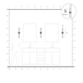 thumbnail image 6 of Livex Lighting Lindale 2-Light Metal/Glass Vanity ADA Sconce in Antique Brass, 6 of 14