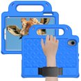 thumbnail image 3 of Kids Friendly Handle Case for iPad mini 6th Generation 8.3 inch 2021, Case for iPad mini 6th Gen with Kickstand Hand/ Shoulder Strap Heavy Duty Protection Tablet Case Cover, Blue, 3 of 6