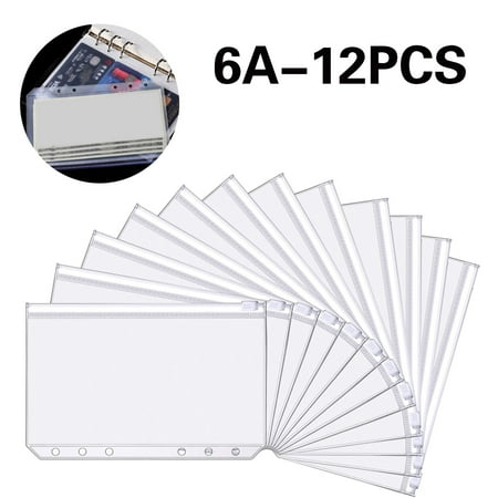 

Stationery Paper And Envelopes Set A6 Pockets Zip Document Holders Loose Leaf