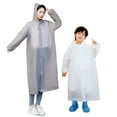 thumbnail image 4 of TELOLY 4Pcs Rain Ponchos for Adults,A Must-Have for Travel Rain Poncho,Allows Free Movement Rain Coats for Men,Style4, 4 of 4