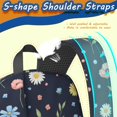 thumbnail image 5 of Pioneer Flower Floral Print Pattern 17" School Backpacks for Teens,Waterproof Oxford Fabric,S-Shape Padded Straps for School,Travel,Hiking,Camping, 5 of 5