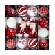thumbnail image 3 of 44 piezas de bolas navideñas, adornos, bolas navideñas, adornos colgantes para hacer uno mismo. Muñeco de nieve rojo y blanco, 3 of 9