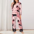thumbnail image 2 of Fotbe Chibi Axolotl Sakura Fantasy Conjunto de Pijama de Manga Larga para Mujer con Estampado, Ropa de Dormir de 2 Piezas, Conjunto de Casa Suave y Cómodo con Bolsillos-Medium, 2 of 7