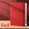 thumbnail image 4 of 2025 Daily Planner Notebook - 365-Day Schedule with Goal Tracker, Self-Discipline Punch Book for Teens, Red & Green Vertical Calendar Design, Motivational "Smile Every Day" Cover, Productivity Trackin, 4 of 10