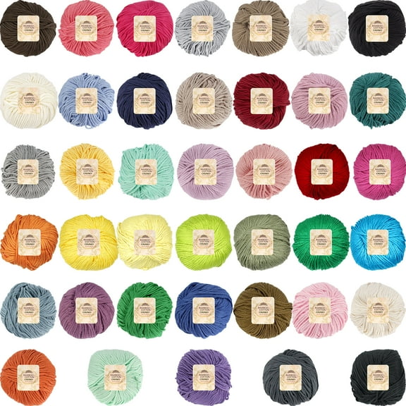 JubileeYarn Bamboo Cotton Chunky Yarn - 100g/Ball - Surprise Pack - 4 Balls