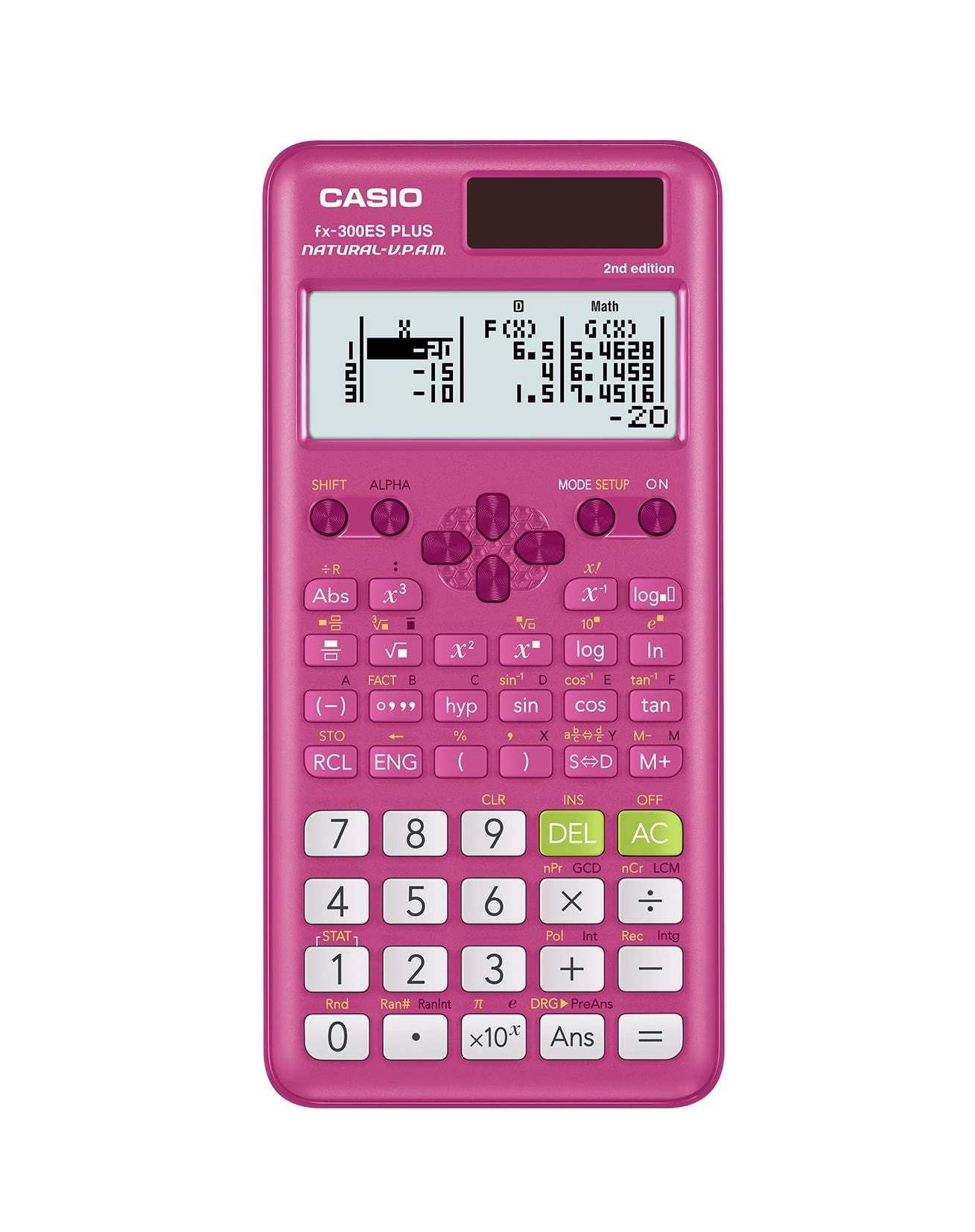 CASIO NL-100PK 電子レジスター ピンク 250614 Casio FX-260 Solar II, Portable 10-Digit LCD Scientific Calculator