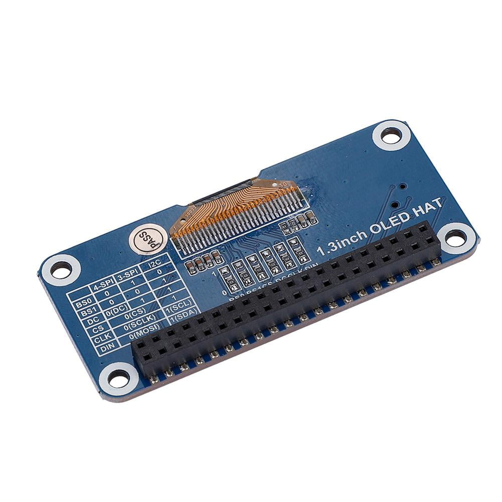 3-Wire and I2C Support for Raspberry Pi 2B//3B//Zero//Zero W 1.3 inch OLED Display HAT Expansion Board 4-Wire OLED Expansion Board