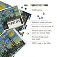 thumbnail image 4 of Lantern Press 1000 Piece Jigsaw Puzzle, New York City, New York, Statue of Liberty, Starry Night City Series, 4 of 5