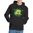 thumbnail image 4 of SpongeBob SquarePants Mens Spongey Four Leaf Clover St Patricks Day Hoodie, 4 of 5