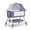 Gray, variant on MINGYI 3 in 1 Baby Bassinet & Bedside Sleeper(0-24 months), Foldable Baby Crib with 6 Adjustable Heights and mosquito net, for Newborns and infants (Brownie pink)