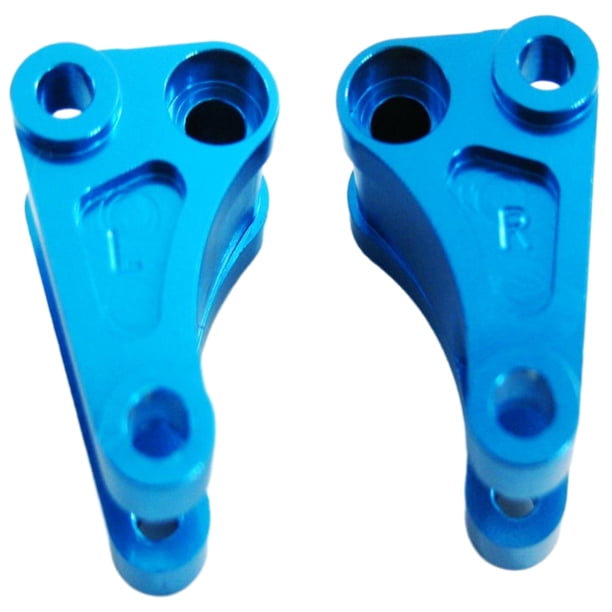 Soporte de brazo de suspensión Ounissouiy 2 uds aleación de aluminio 1/10 para WLtoys K949 10428 RC azul