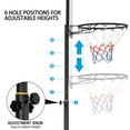 YTBW 7.29.2 Ft Portable Basketball Hoop System Adjustable Height For