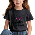 thumbnail image 2 of COM1950s Crop Top pour Enfants, T-Shirt Décontracté Ample à Manches Courtes Col Rond Confortable pour Adultes, 2 of 6