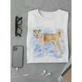 thumbnail image 3 of Watercolor Akita Snow Tee Men's -Image by Shutterstock, 3 of 4