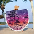 thumbnail image 2 of LYEAA Large Beach Towels Microfiber 155x155cm Multi-Purpose Towel Thick Beach Mat Round Hawaiian Beach Towel Lightweight Bath Towel for Travel Vacation Swimming Pool, 2 of 8