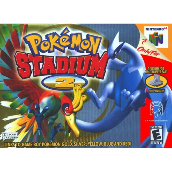 N64 Game Pekemeon Stadium 2 Games Cartridge Card for 64 N64 Console US Version