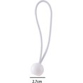 thumbnail image 5 of Bungee Cords with Balls Bungee Cords tarp Ties for Tarpaulin, Tent Tarps, Canopy, Banner, Flag Poles, Pavilions, Camping & Luggage,1 Pack of White, 5 of 5