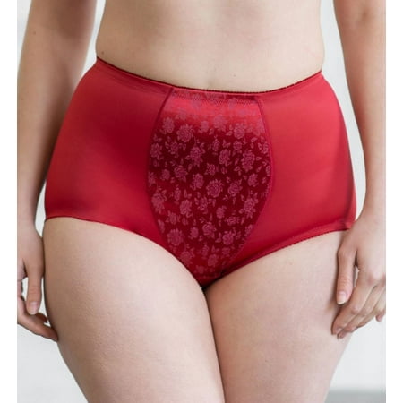 Women s Cortland Intimates 4239 High Waist Shaping Brief Panty (Red Rio 5X)
