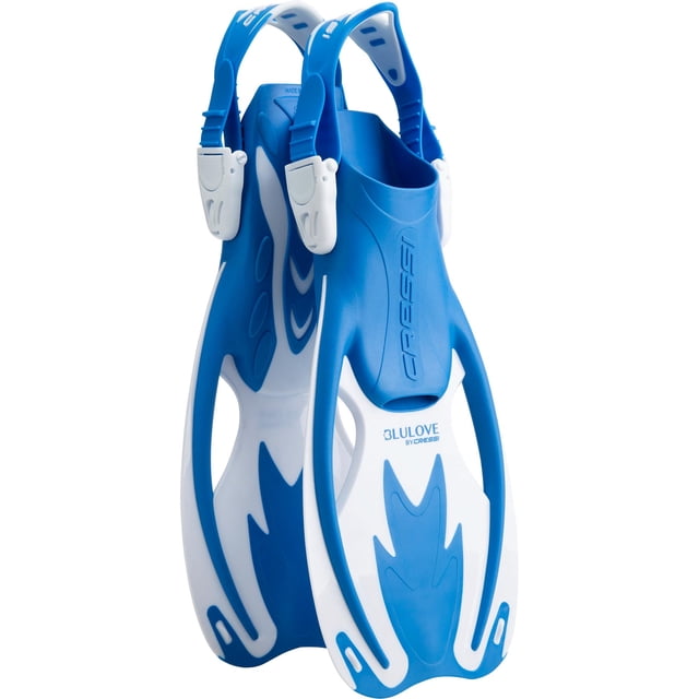 Aletas CRESSI Rocks azul/blanco para niños de 4 a 12 años