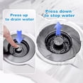 thumbnail image 6 of 3In1 Kitchen Sink Drain Strainer & Sink Stopper, Pop Up Sink Stopper, Sink Stopper,Stainless Steel Kitchen Drain Plug & Sink Installation Parts With Anti-Clogging Basket,Kitchen Appliances,Dark Gray, 6 of 9