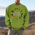 thumbnail image 2 of uikmnh Mens Sweatshirt Men and Women Kwanzaa Fall Plus Hoodless Pullovers Fashion Sweatshirts Holiday Logo Print Clothing Tops Fall Sweatshirt Size:L, 2 of 4