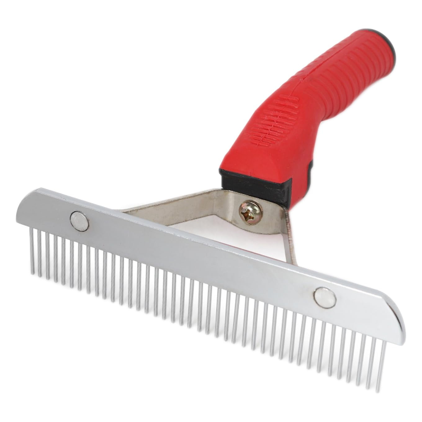 Pet Deshedding Rake Comb for Large Dogs Undercoat Grooming Brush | Extra-large Stainless Steel Pet Grooming Comb Dematting Comb for Golden Retriever, Husky, German Shepherd Long Hair