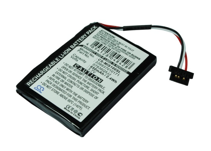 Replacement Battery For NAVMAN 3.7v 650mAh GPS, Navigator Battery