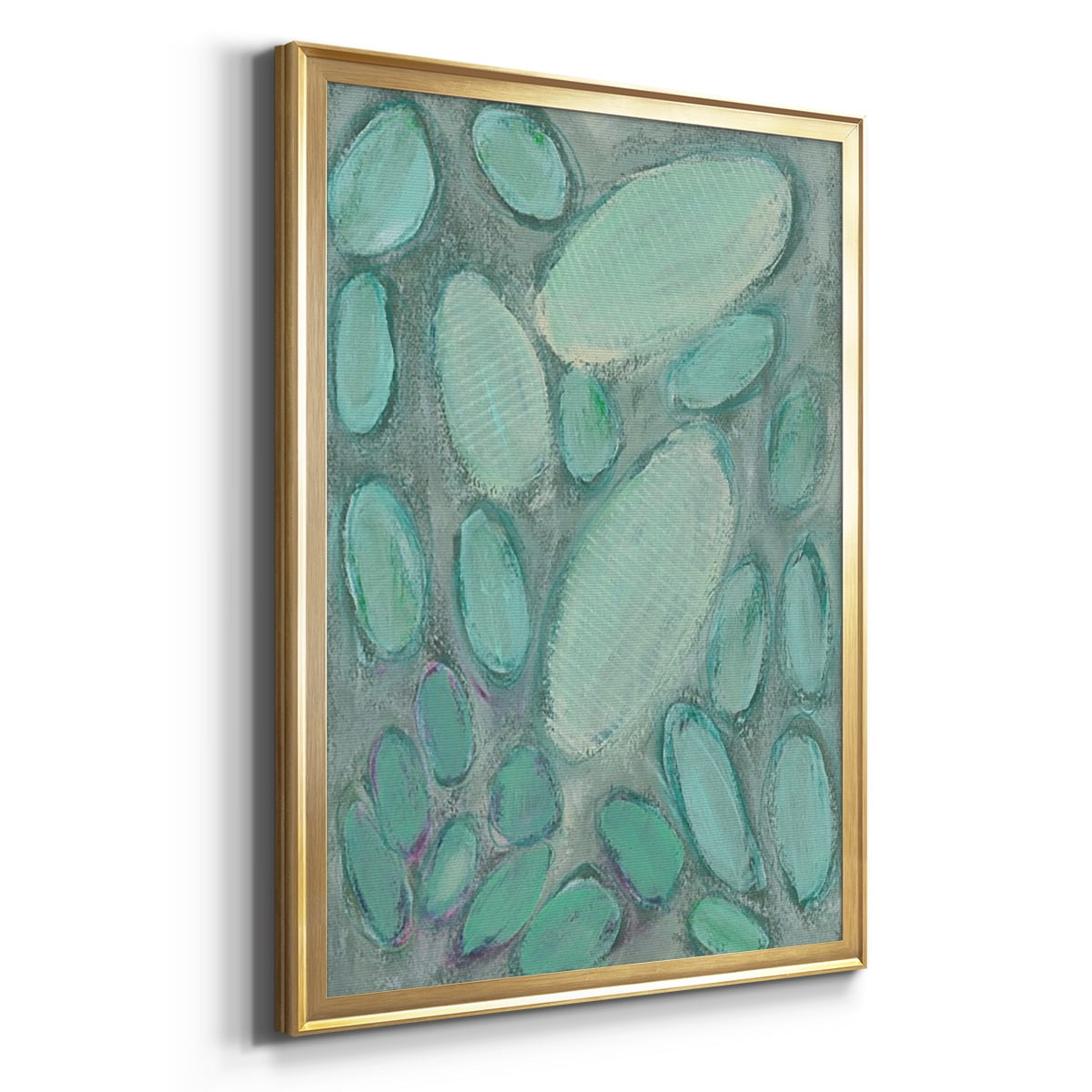 Blue Orbs II Premium Framed Print, in Gold, Black, or Silver - Ready to Hang