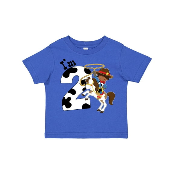 Inktastic I'm Two-cowboy Riding Horse Birthday Boys Toddler T-Shirt