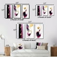 thumbnail image 4 of Designart "Fluidity Exquisite Black and Gold Ink Clouds II" Abstract Painting Wall Art Set Of 3 - Modern Pink Gallery Set For Office Decor, 4 of 6