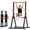 Red, variant on Multifunction Foldable Triangular Structure Pull Up Station , Free Standing Power Tower Pull Up Bar Dip Station Adjustable Height Strength Training Workout Equipment, Support 500lbs, Black + Yellow