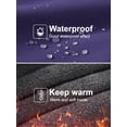 thumbnail image 5 of Pdbokew Women's Winter Coats Waterproof Snow Ski Jacket Warm Fleece Purple XL, 5 of 9