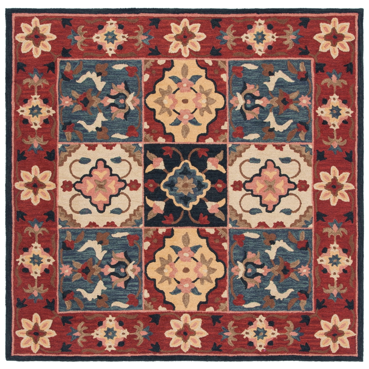 Safavieh  Handmade Aspen Masumeh Wool Rug 5'  x  8' 5' x 8',8' Square Indoor,Handmade Living Room,Bedroom,Dining Room Rectangle