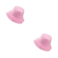 thumbnail image 1 of Sombrero tipo pescador Qarigey fácil de usar con máxima protección solar color rosa 2Conjunto, 1 of 6