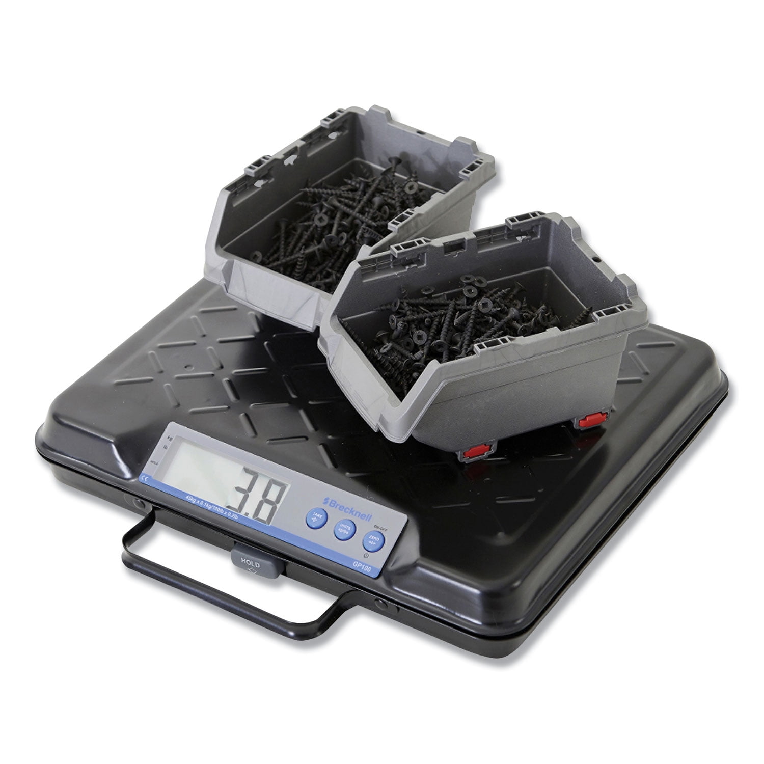 Salter Brecknell Portable Electronic Utility Bench Scale, 100lb Capacity, 12 X 10 Platform