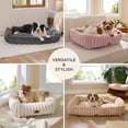 thumbnail image 4 of U By Bedsure Orthopedic Dog Bed for Small Dogs & Cats - Washable Furry Pet Beds, Rectangle Corduroy Fleece Puppy Bed with Removable Zipper Cover, 20 in, Cream, 4 of 10