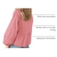 thumbnail image 4 of Blusa para Mujer PRETTYGARDEN Rosa con Lazo y Mangas Largas XL, 4 of 8