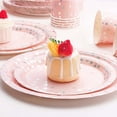 thumbnail image 5 of Pink Birthday Plates Baby Shower Party Supplies,168PCS Pink Plates Set with Silver Cutlery for Baby Girl Birthday Party Decorations Serve 24, 5 of 7