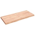thumbnail image 1 of vidaXL Table Top Light Brown 140x60x(2-6) cm Treated Solid Wood Oak, 1 of 7