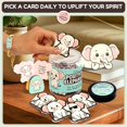 thumbnail image 4 of Tarro de tarjetas de afirmación diaria Stofinity White Elephant, 4 of 6