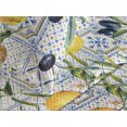 thumbnail image 3 of Ambesonne Citrus Quilted Coverlet 3 Pcs, Exotic Olive Garden Print, Queen Size, Mustard Dark Indigo White, 3 of 4
