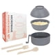thumbnail image 1 of Juego de tazones para ramen RORBAM Gris para microondas, libre de BPA y apto para lavavajillas, 1 of 6