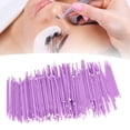 thumbnail image 4 of 200 hisopos de algodón para pestañas injertadas, microaplicadores, brochas de maquillaje, color morado, 4 of 10