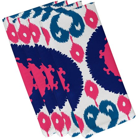 Simply Daisy 19  x 19  Boho Geometric Print Napkins  Set of 4