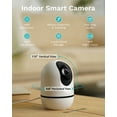 thumbnail image 5 of WUUK 4MP Indoor Pan/Tilt Security Camera, Baby Monitor with Camera and Audio, Wi-Fi Pet Camera with Phone APP, Motion Detection & Tracking, Night Vision, 2-Way Audio, Compatible with Alexa & Google, 5 of 9