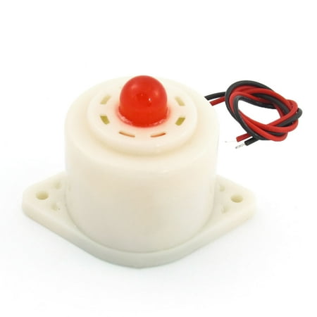Unique Bargains BZQ-3D DC 24V 2-Wired Red Flashing Alarm Buzzer Siren 110dB