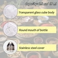 thumbnail image 3 of SHIQI-100 Pcs Mini Salt and Pepper Shakers 0.5 Oz, Small Bulk Cube Glass Spice Shaker Container Tiny Glass Seasoning Jars with Stainless Steel Lid for Travel Home Camp Restaurant Party Supplies, 2 St, 3 of 4